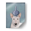 Bull Terrier Inglés Con Jarrón Azul - Fab Funky | Cuadro decorativo de Canvas Lab
