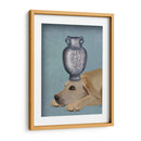 Labrador Con Jarrón Azul - Fab Funky | Cuadro decorativo de Canvas Lab
