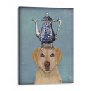 Labrador Con Tetera - Fab Funky | Cuadro decorativo de Canvas Lab