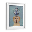 Labrador Con Tetera - Fab Funky | Cuadro decorativo de Canvas Lab