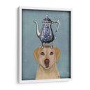 Labrador Con Tetera - Fab Funky | Cuadro decorativo de Canvas Lab