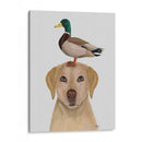 Labrador Y Pato - Fab Funky | Cuadro decorativo de Canvas Lab
