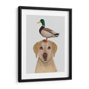 Labrador Y Pato - Fab Funky | Cuadro decorativo de Canvas Lab