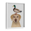 Labrador Y Pato - Fab Funky | Cuadro decorativo de Canvas Lab