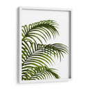 Hoja De Palma 1, Verde En Blanco - Fab Funky | Cuadro decorativo de Canvas Lab