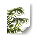 Hoja De Palma 1, Verde En Blanco - Fab Funky | Cuadro decorativo de Canvas Lab