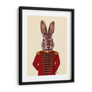 Conejo Militar En Rojo - Fab Funky | Cuadro decorativo de Canvas Lab