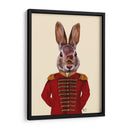 Conejo Militar En Rojo - Fab Funky | Cuadro decorativo de Canvas Lab