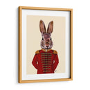 Conejo Militar En Rojo - Fab Funky | Cuadro decorativo de Canvas Lab