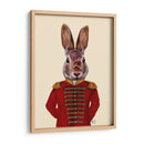 Conejo Militar En Rojo - Fab Funky | Cuadro decorativo de Canvas Lab