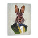 Conejo En Chaqueta Verde - Fab Funky | Cuadro decorativo de Canvas Lab