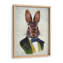 Conejo En Chaqueta Verde - Fab Funky | Cuadro decorativo de Canvas Lab