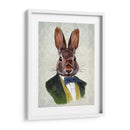 Conejo En Chaqueta Verde - Fab Funky | Cuadro decorativo de Canvas Lab