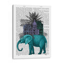 Elefante Y Ciudadela - Fab Funky | Cuadro decorativo de Canvas Lab