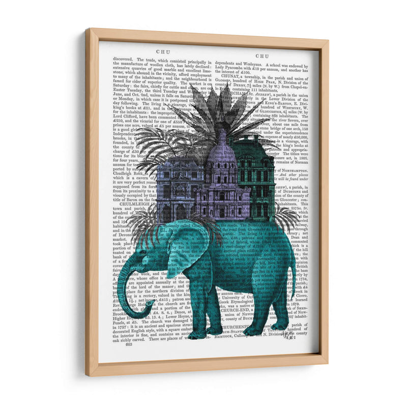 Elefante Y Ciudadela - Fab Funky | Cuadro decorativo de Canvas Lab