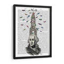 Hombre Con La Torre De Aves - Fab Funky | Cuadro decorativo de Canvas Lab