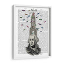 Hombre Con La Torre De Aves - Fab Funky | Cuadro decorativo de Canvas Lab