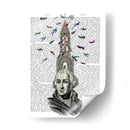Hombre Con La Torre De Aves - Fab Funky | Cuadro decorativo de Canvas Lab
