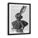 Conejo Con Cuello De Pluma - Fab Funky | Cuadro decorativo de Canvas Lab