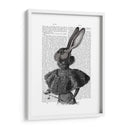 Conejo Con Cuello De Pluma - Fab Funky | Cuadro decorativo de Canvas Lab