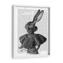 Conejo Con Cuello De Pluma - Fab Funky | Cuadro decorativo de Canvas Lab