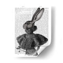 Conejo Con Cuello De Pluma - Fab Funky | Cuadro decorativo de Canvas Lab