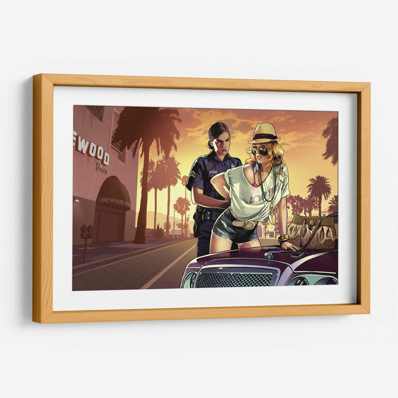 Arrested GTA | Cuadro decorativo de Canvas Lab