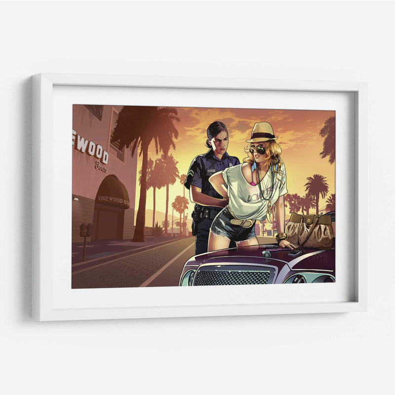 Arrested GTA | Cuadro decorativo de Canvas Lab