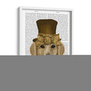 Golden Retriever, Sombrero Y Arco - Fab Funky | Cuadro decorativo de Canvas Lab