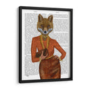 Fox En Naranja, Retrato - Fab Funky | Cuadro decorativo de Canvas Lab