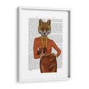 Fox En Naranja, Retrato - Fab Funky | Cuadro decorativo de Canvas Lab