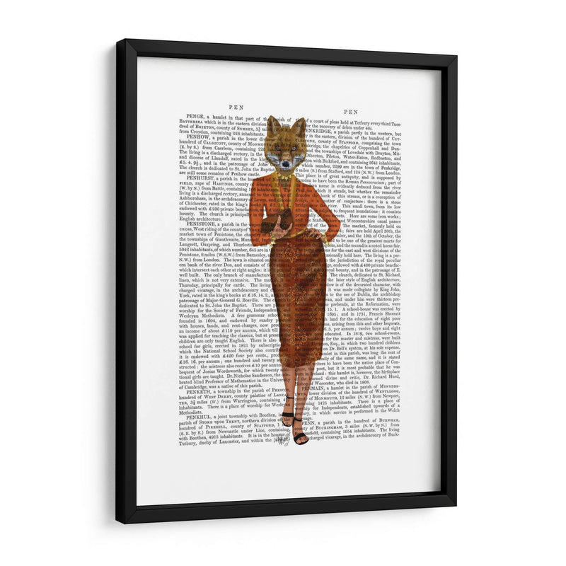 Zorro En Naranja, Lleno - Fab Funky | Cuadro decorativo de Canvas Lab
