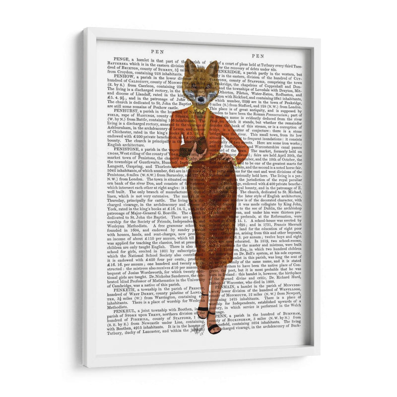 Zorro En Naranja, Lleno - Fab Funky | Cuadro decorativo de Canvas Lab
