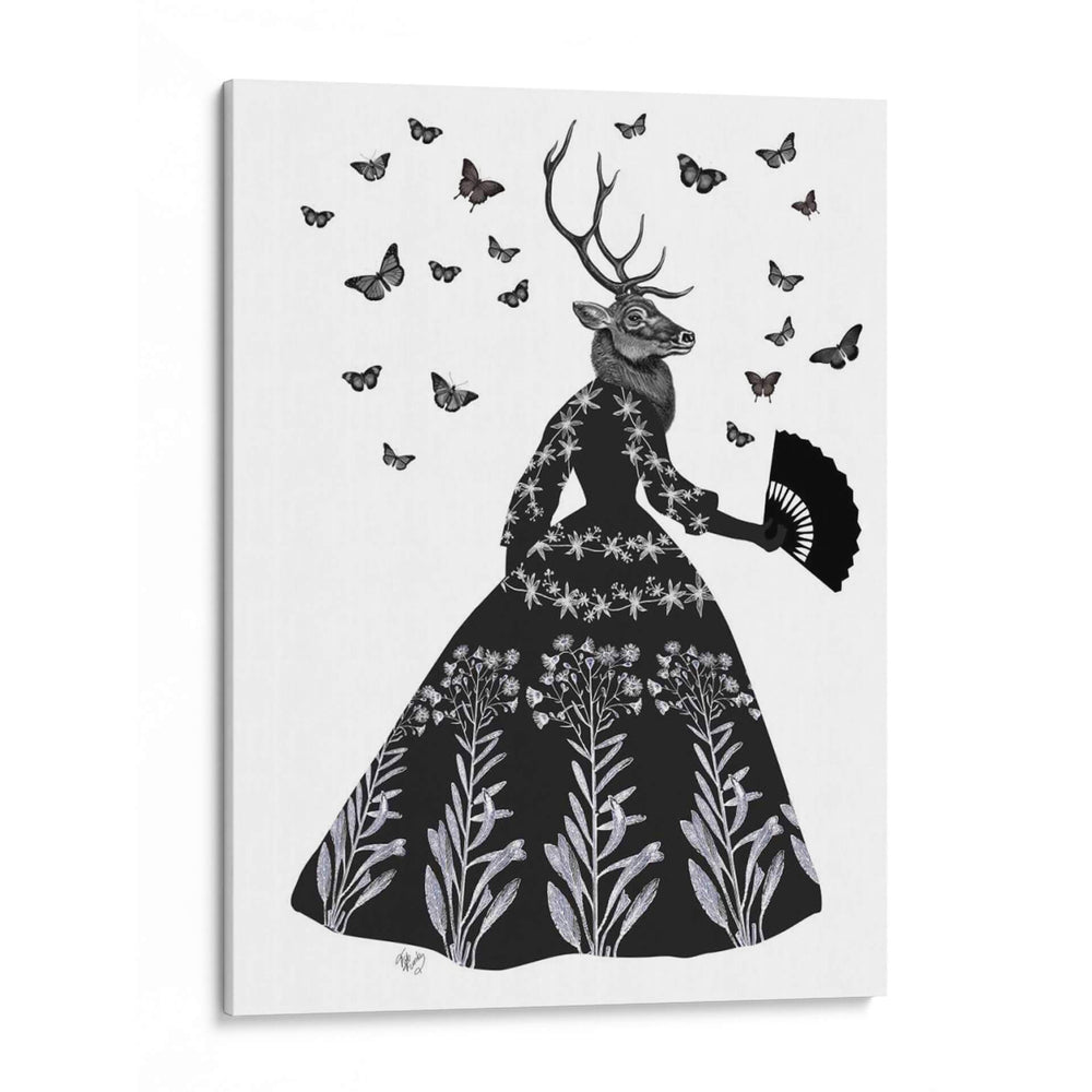 Ciervo Negro - Fab Funky | Cuadro decorativo de Canvas Lab