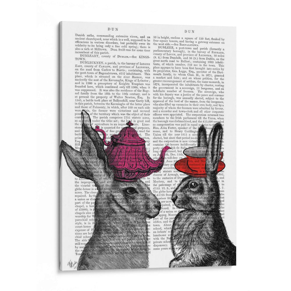 Tiempo De Té De Conejo - Fab Funky | Cuadro decorativo de Canvas Lab