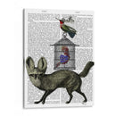 Zorro Con Pájaros - Fab Funky | Cuadro decorativo de Canvas Lab