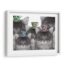 Fiesta De Té De Familia Gato - Fab Funky | Cuadro decorativo de Canvas Lab