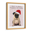 Feliz Pugging Navidad - Fab Funky | Cuadro decorativo de Canvas Lab