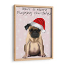Feliz Pugging Navidad - Fab Funky | Cuadro decorativo de Canvas Lab