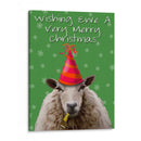 Deseando Oveja Una Muy Feliz Navidad - Fab Funky | Cuadro decorativo de Canvas Lab