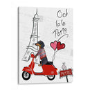 Dachshund En París - Fab Funky | Cuadro decorativo de Canvas Lab