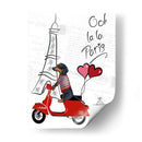 Dachshund En París - Fab Funky | Cuadro decorativo de Canvas Lab