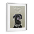 Labrador Negro, Te Iluminas - Fab Funky | Cuadro decorativo de Canvas Lab