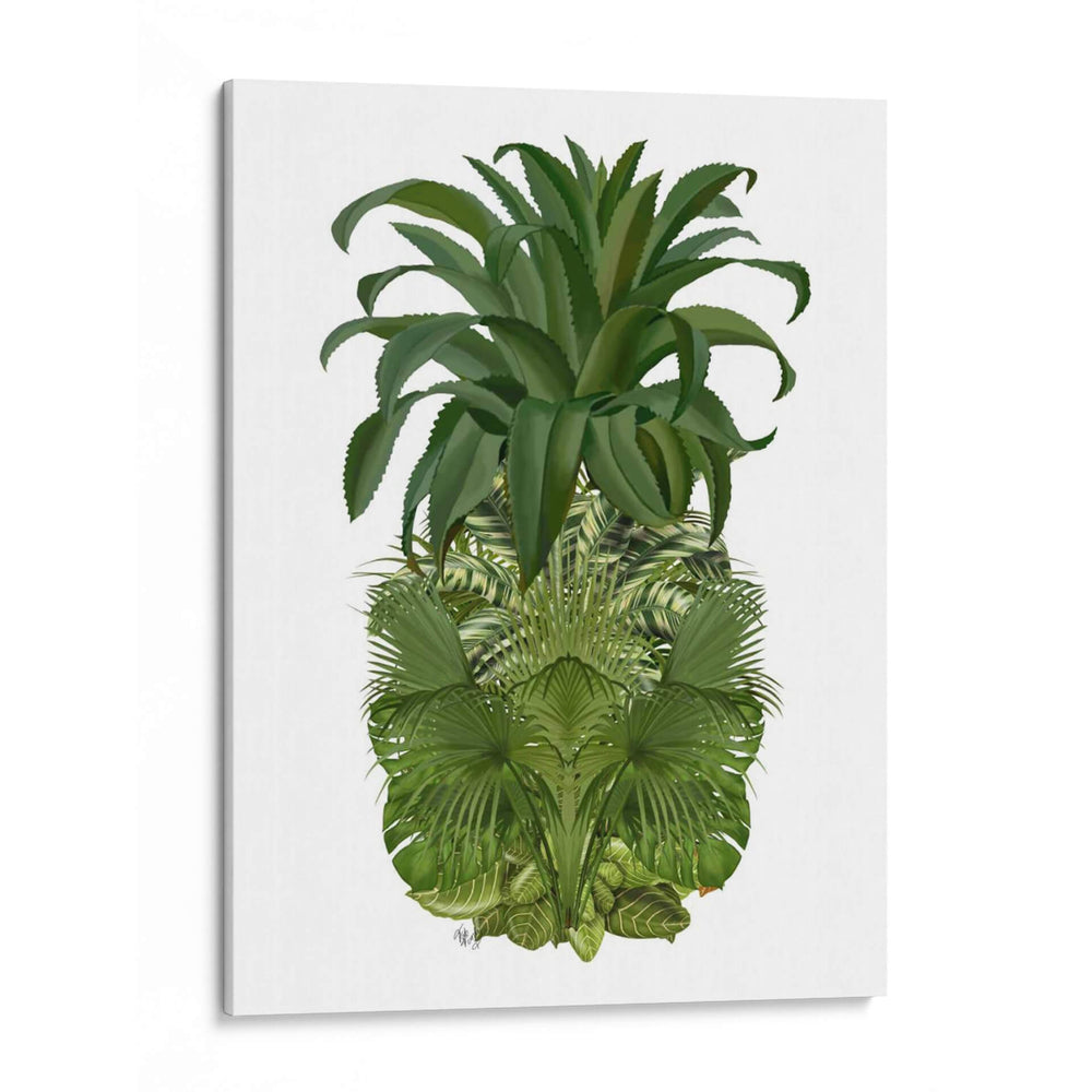 Piña, Palmas Tropicales, Verde. - Fab Funky | Cuadro decorativo de Canvas Lab