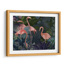 Flamencos En Jardín Azul - Fab Funky | Cuadro decorativo de Canvas Lab