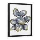 Planta Monstera, Gris Y Oro. - Fab Funky | Cuadro decorativo de Canvas Lab
