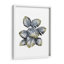 Planta Monstera, Gris Y Oro. - Fab Funky | Cuadro decorativo de Canvas Lab