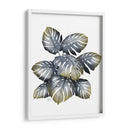 Planta Monstera, Gris Y Oro. - Fab Funky | Cuadro decorativo de Canvas Lab
