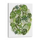 Óvalo Tropical, Verde - Fab Funky | Cuadro decorativo de Canvas Lab