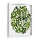 Óvalo Tropical, Verde - Fab Funky | Cuadro decorativo de Canvas Lab